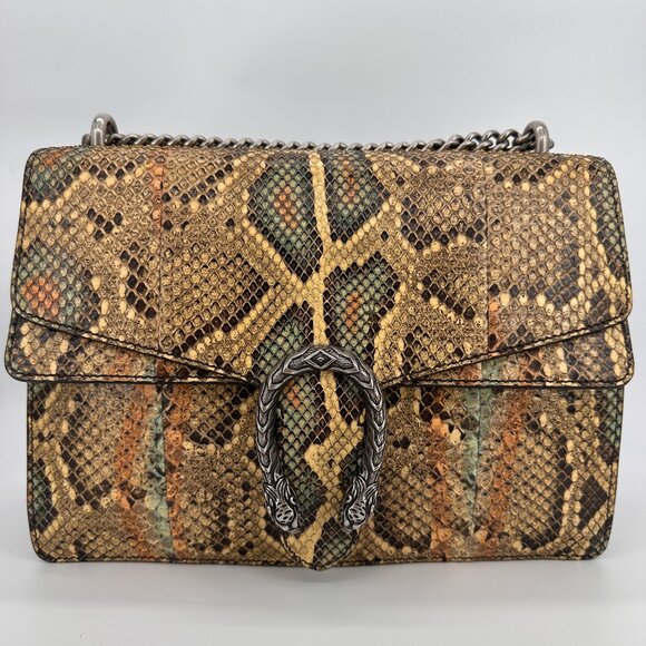 Gucci Multicolor Snakeskin Medium Dionysus Shoulder Bag - Picture 1 of 14
